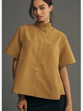 Anthropologie -  The Jeannie Popover Swing Top by Maeve